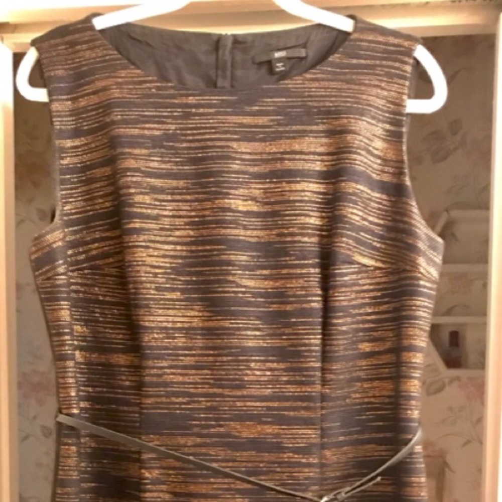 Designer :  BOSS Gold and Black Dress